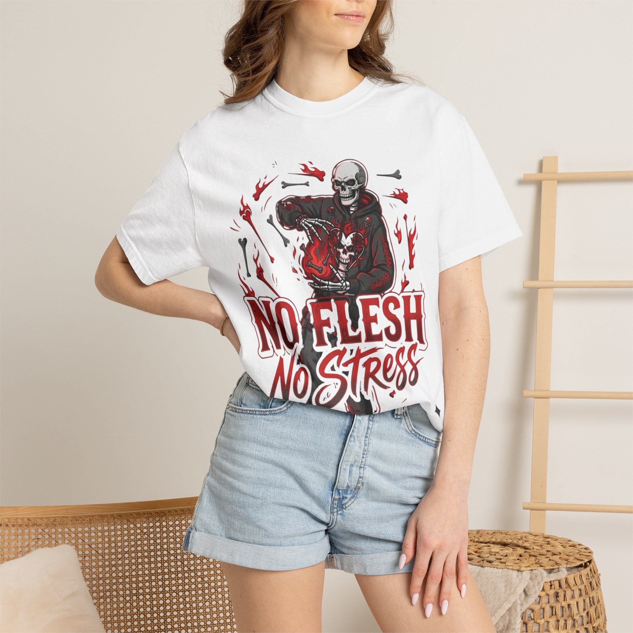 No Flesh No Stress Garment-Dyed T-shirt
