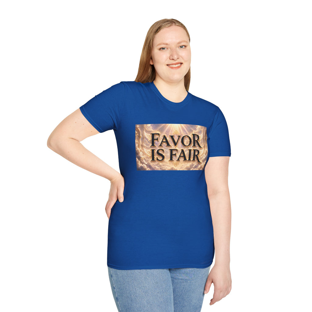 Christian Faith Graphic Tee – Inspirational "Favor Is Fair" T-Shirt | Religious Gift for Women