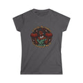Funny Fall Pumpkin Tee – Retro Pin-Up Women's Graphic T-Shirt | Thanksgiving Halloween Gift