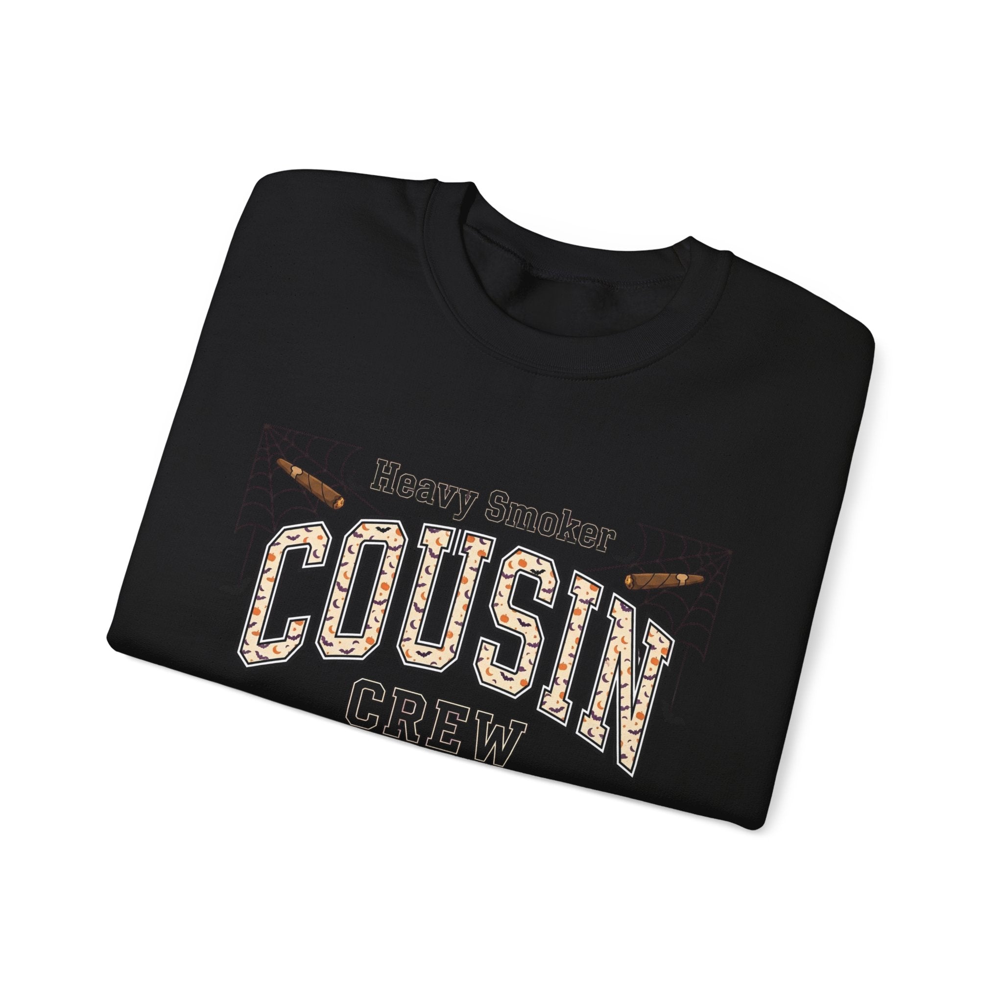 Cousin Crew Sweatshirt — "Heavy Smoker" Vintage College Style Crewneck