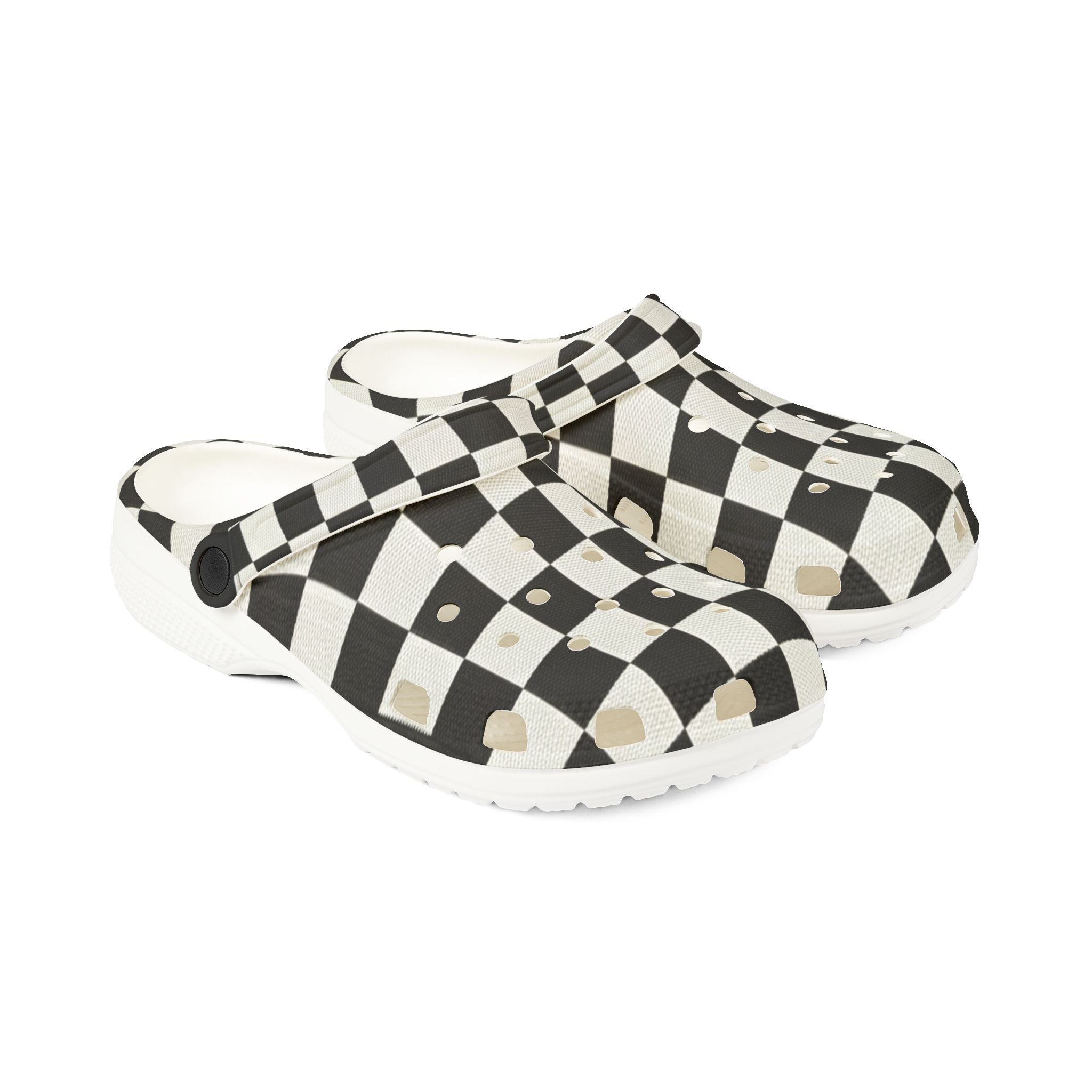 Checkered EVA Foam Rubber Shoes (AOP)