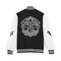 Letterman Jacket — 'Vivid Vibes' Floral Skull Varsity Jacket