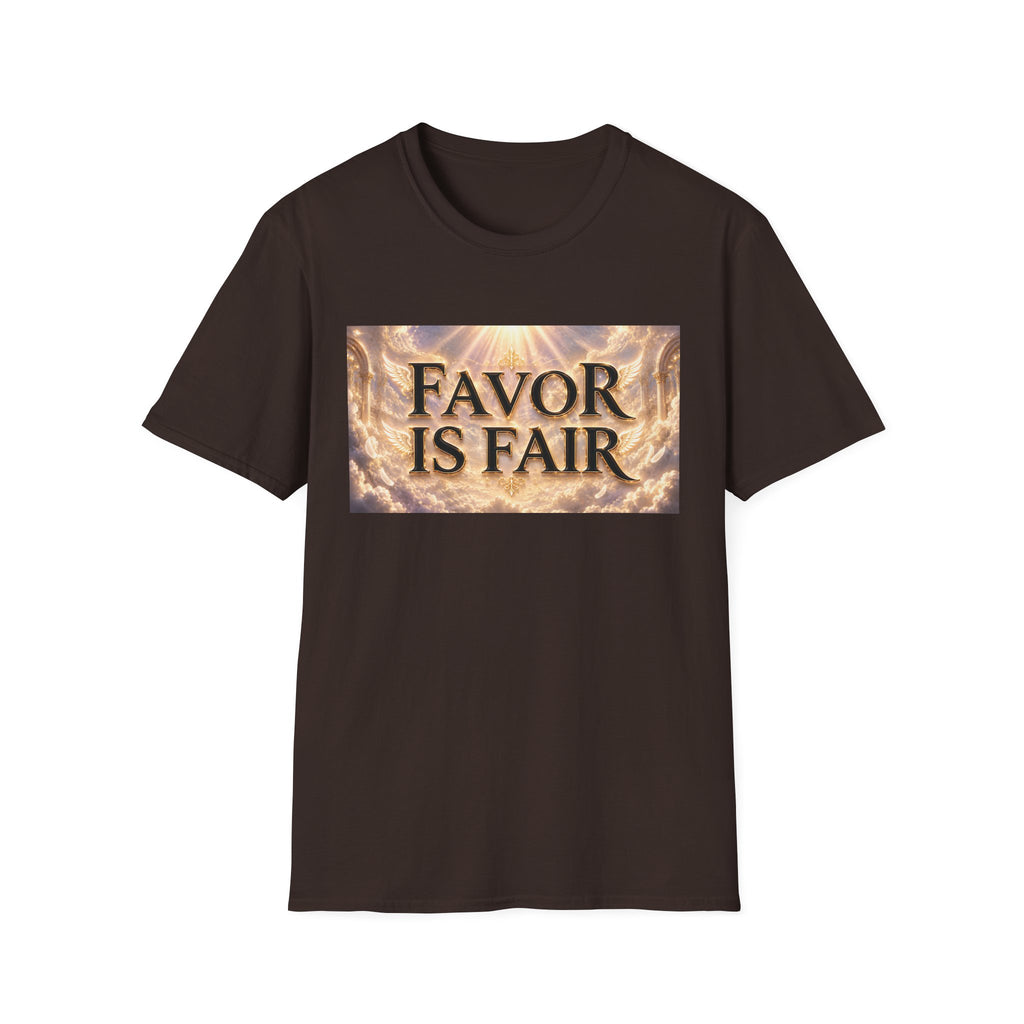 Christian Faith Graphic Tee – Inspirational "Favor Is Fair" T-Shirt | Religious Gift for Women