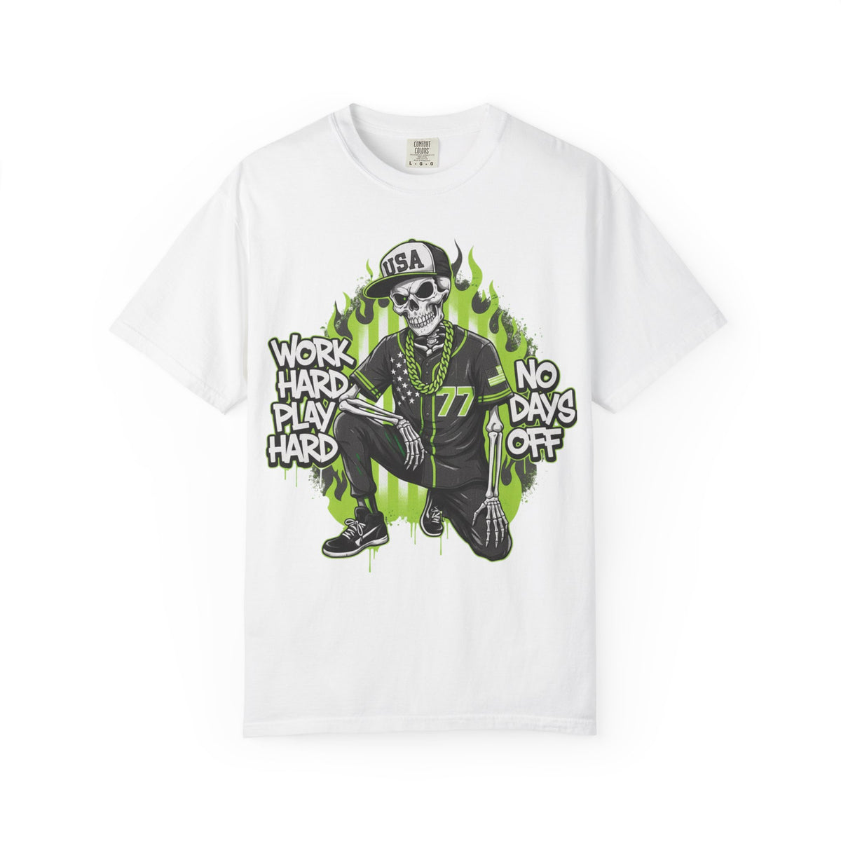Work Hard Play Hard – No Days Off Tee
