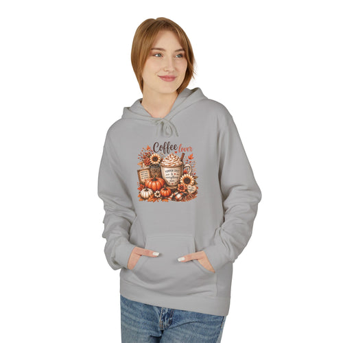 Autumn Coffee Lover Hoodie — Pumpkin Spice Fall Floral Sweatshirt
