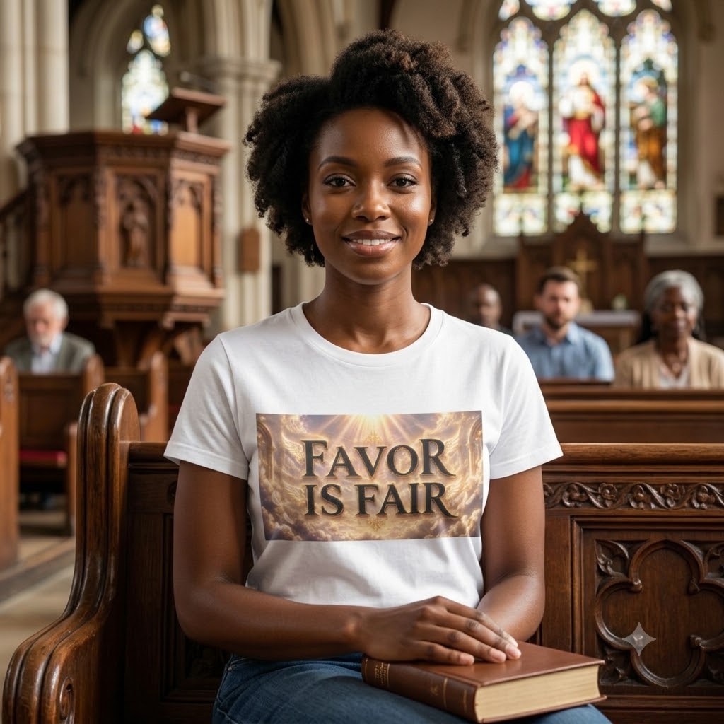 Christian Faith Graphic Tee – Inspirational "Favor Is Fair" T-Shirt | Religious Gift for Women