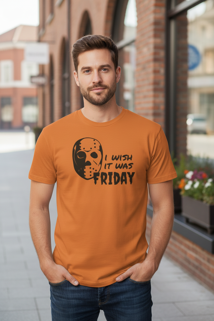 Horror Mask 'I Wish It Was Friday' T-Shirt