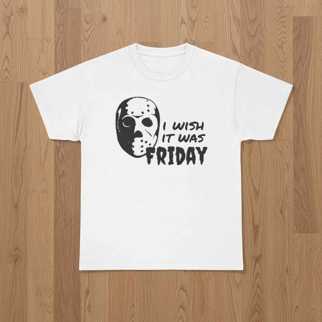 Horror Mask 'I Wish It Was Friday' T-Shirt