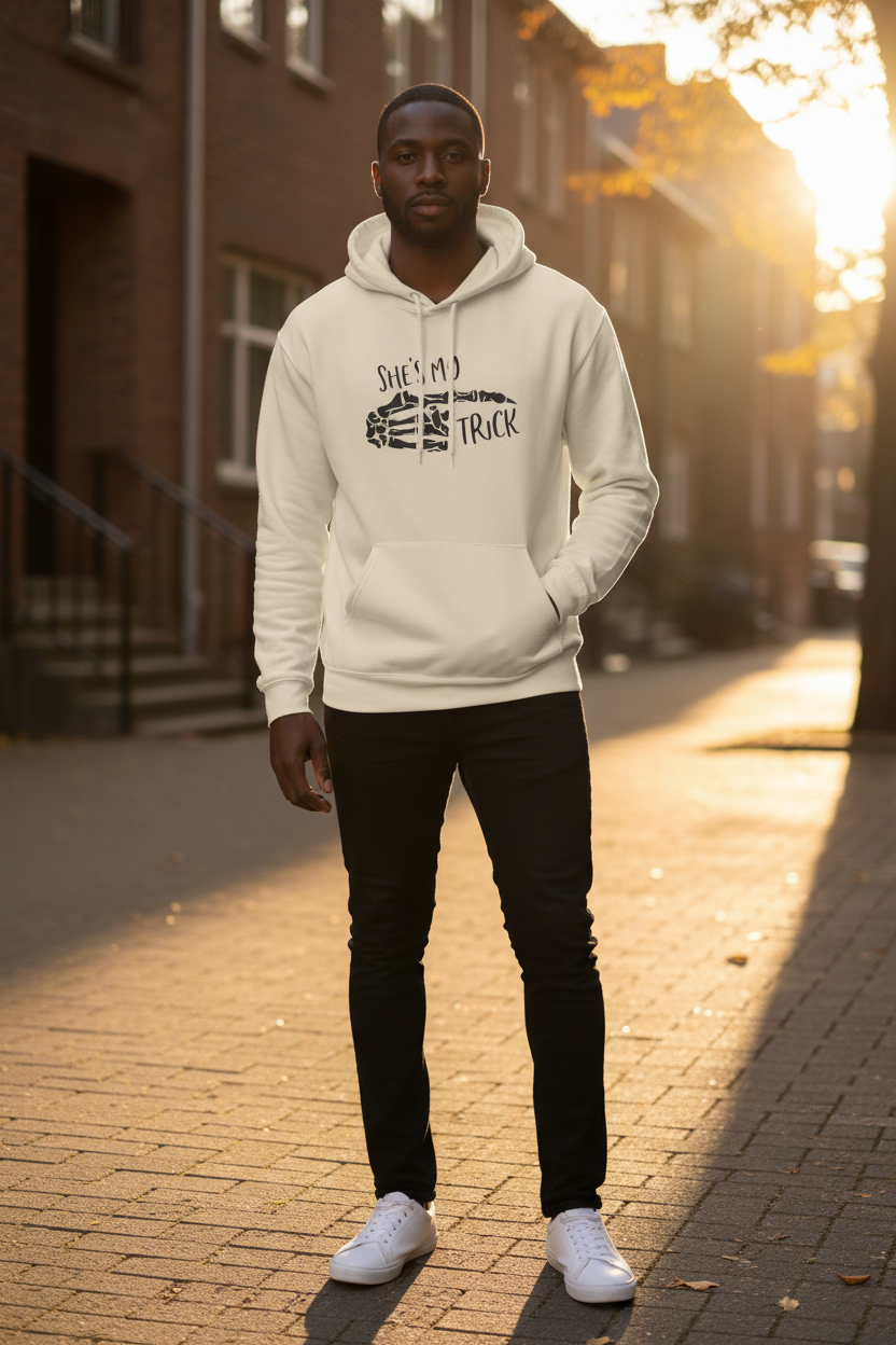 She’s My Trick Skeleton Hand Hoodie — Funny Couples Truck Lover Pullover