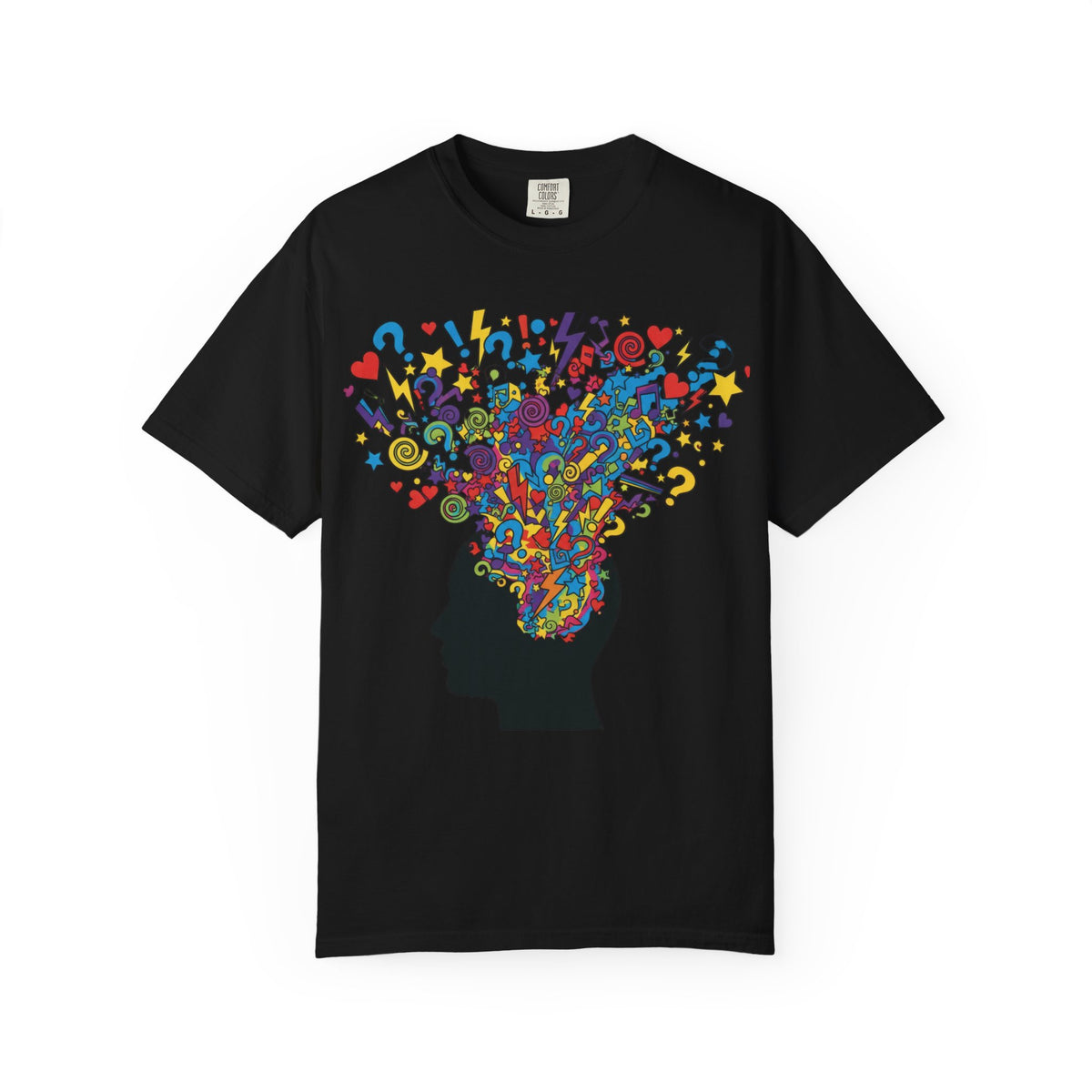 Creative Mind T-Shirt — "It's All In Your Head" Colorful Graffiti Design