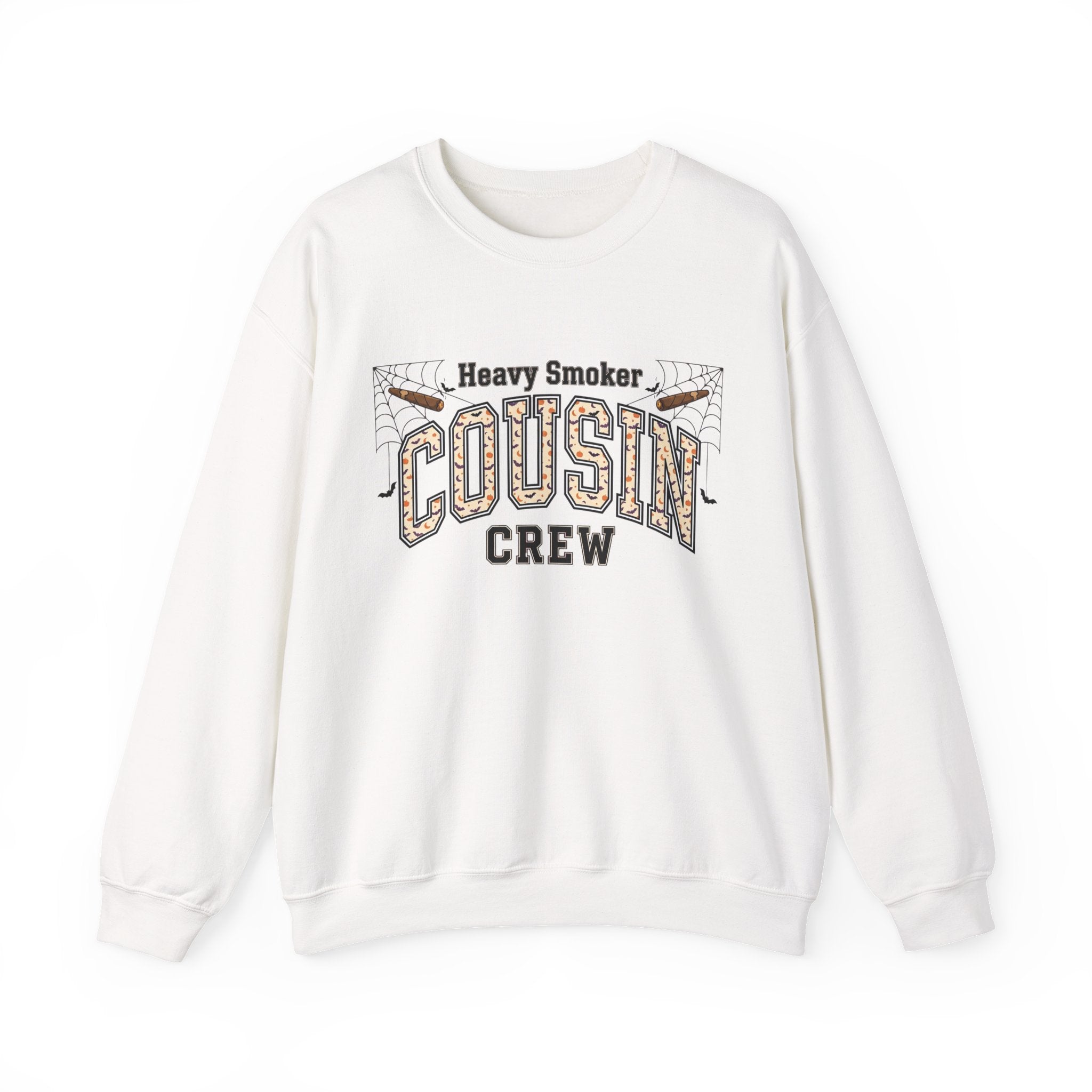 Cousin Crew Sweatshirt — "Heavy Smoker" Vintage College Style Crewneck