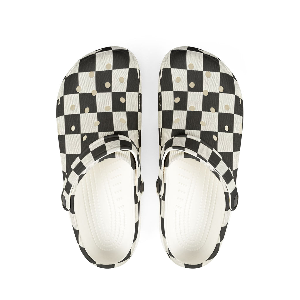 Checkered EVA Foam Rubber Shoes (AOP)