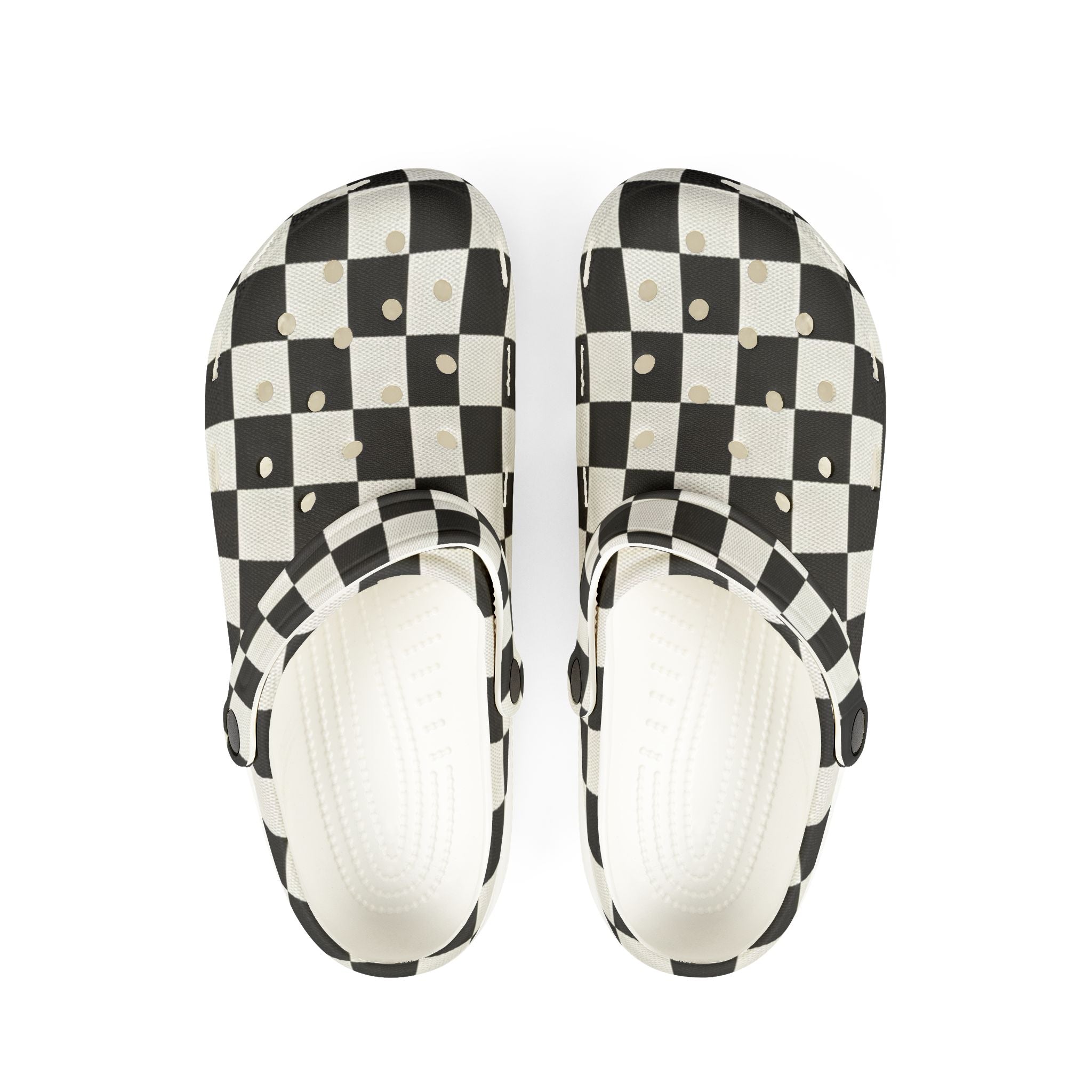 Checkered EVA Foam Rubber Shoes (AOP)