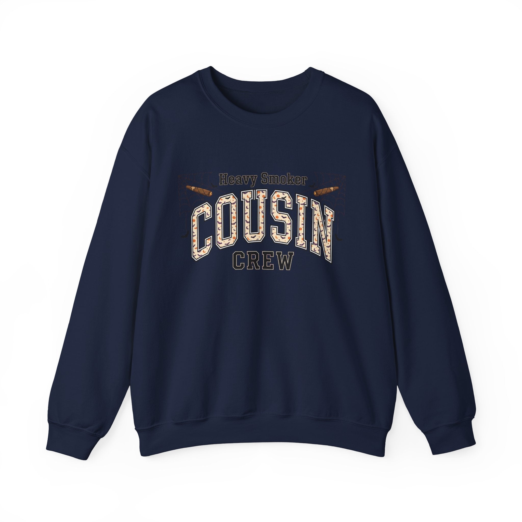 Cousin Crew Sweatshirt — "Heavy Smoker" Vintage College Style Crewneck