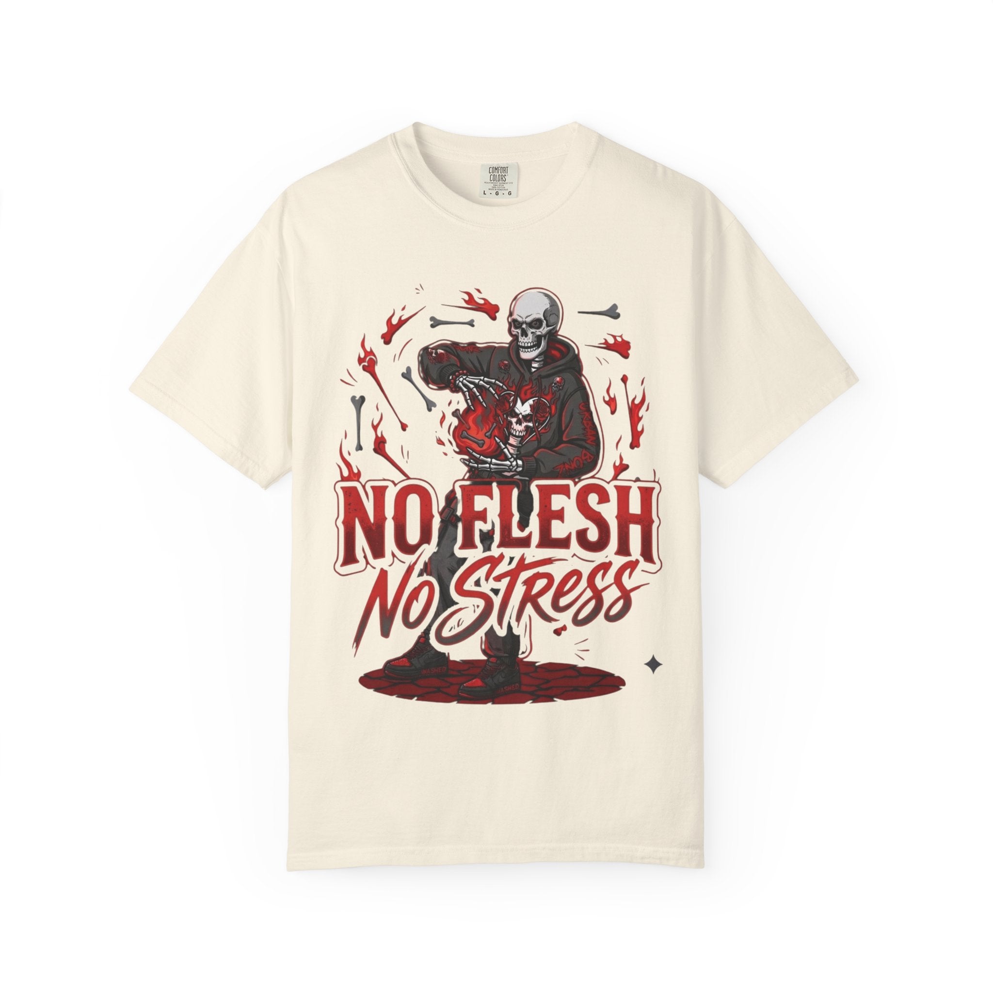 No Flesh No Stress Garment-Dyed T-shirt
