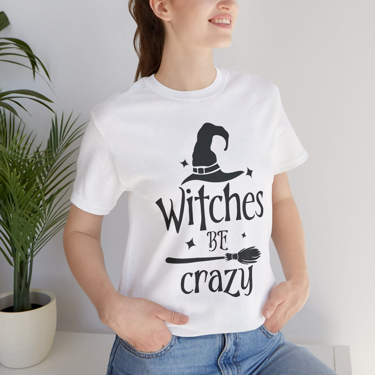 Witches Be Crazy Jersey Short Sleeve Tee