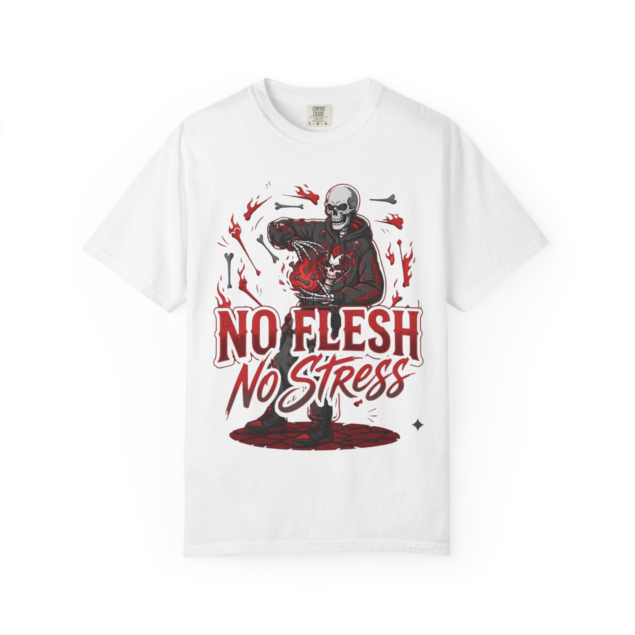 No Flesh No Stress Garment-Dyed T-shirt