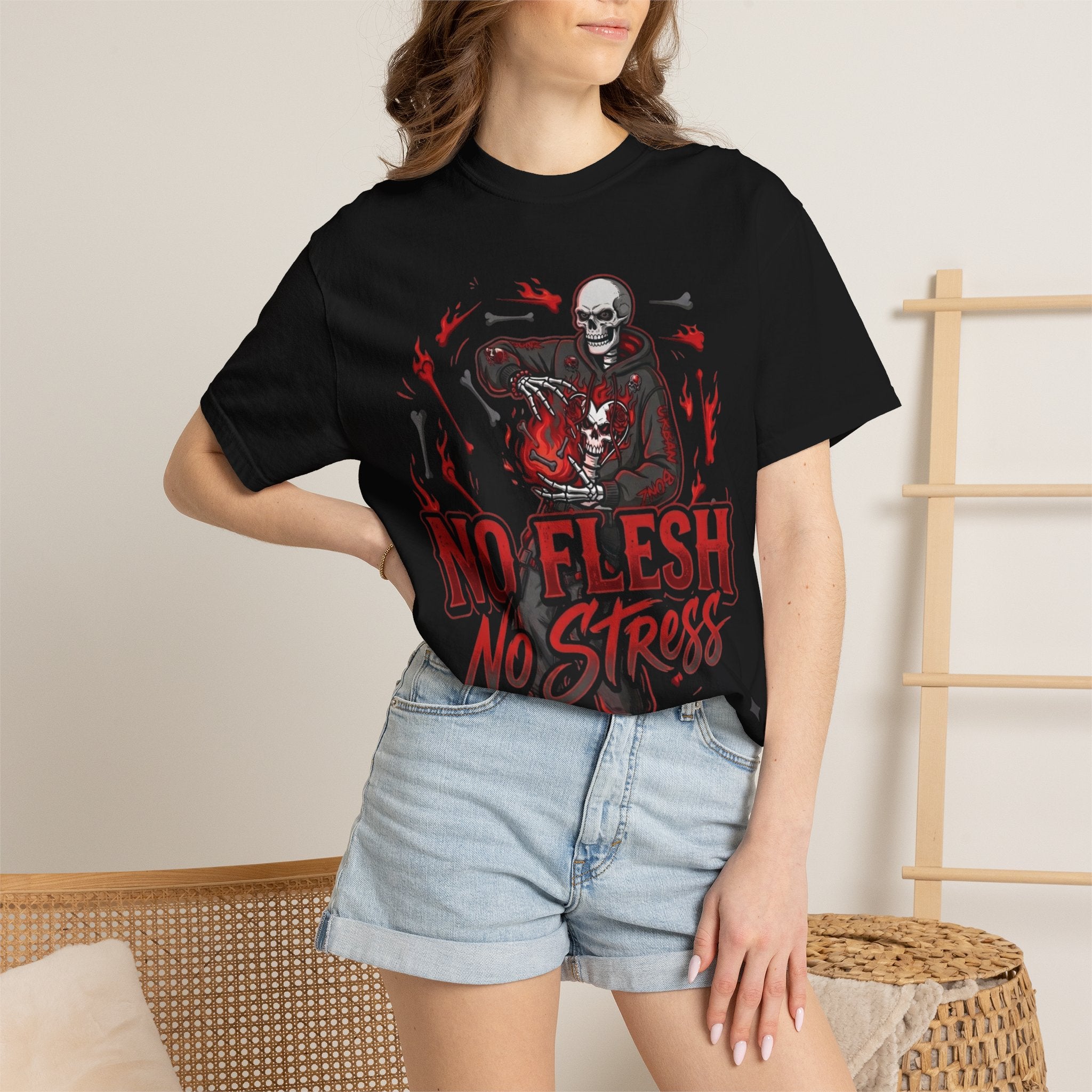 No Flesh No Stress Garment-Dyed T-shirt