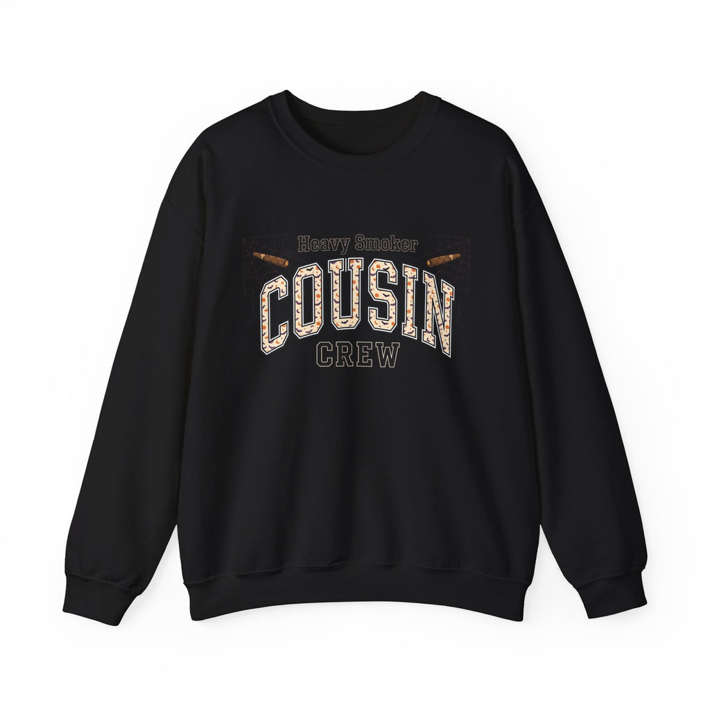 Cousin Crew Sweatshirt — "Heavy Smoker" Vintage College Style Crewneck