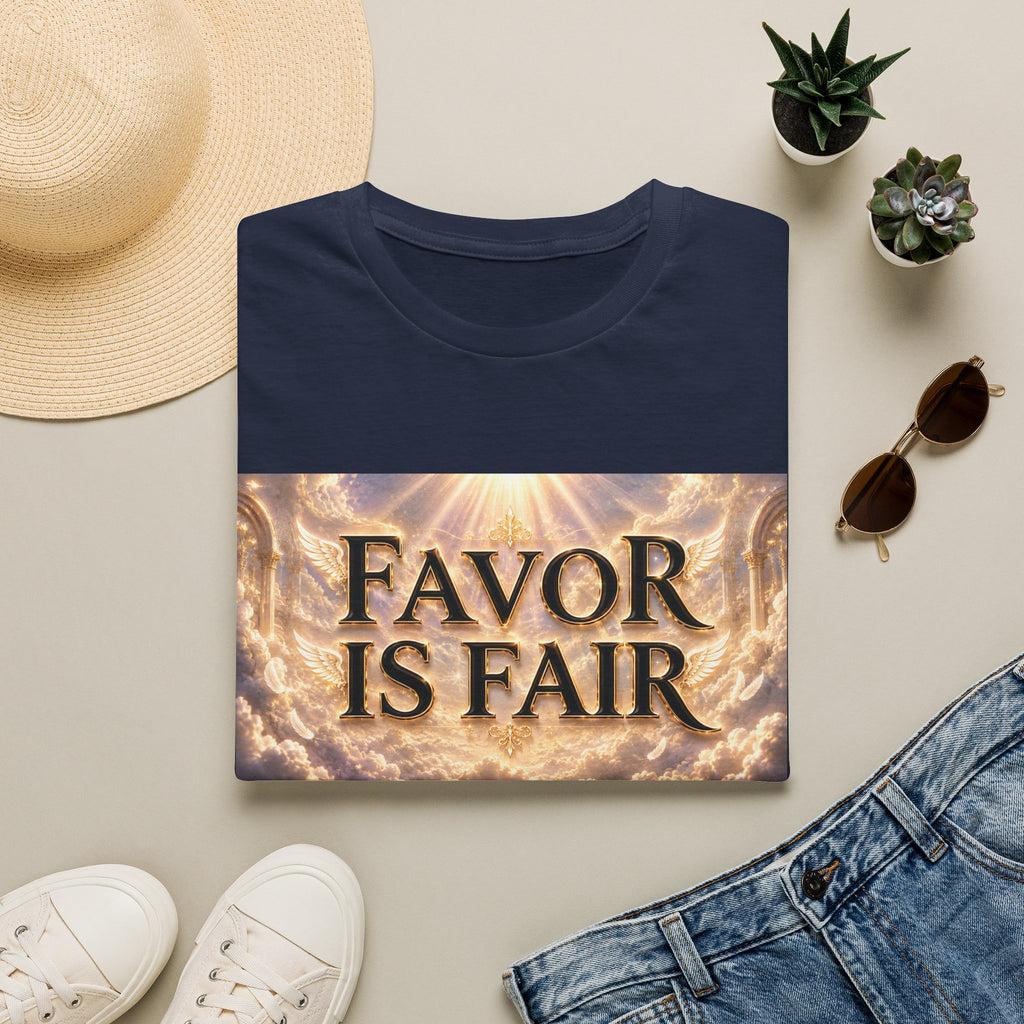 Christian Faith Graphic Tee – Inspirational "Favor Is Fair" T-Shirt | Religious Gift for Women