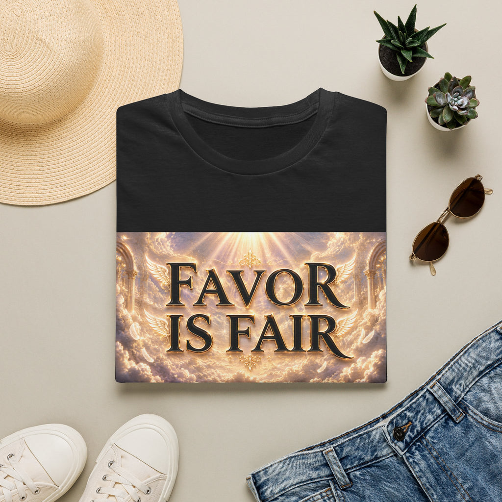 Christian Faith Graphic Tee – Inspirational "Favor Is Fair" T-Shirt | Religious Gift for Women