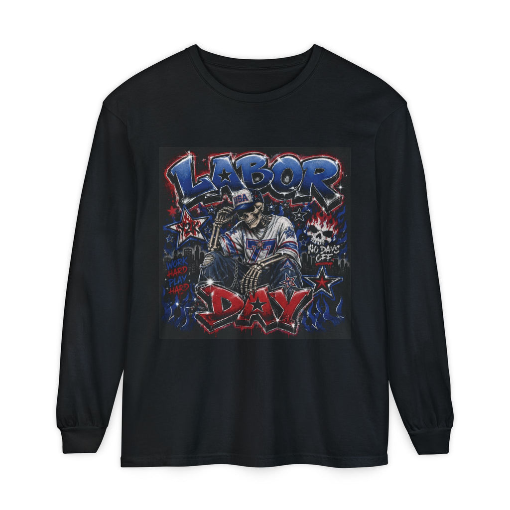 Unisex Garment-dyed Long Sleeve T-Shirt