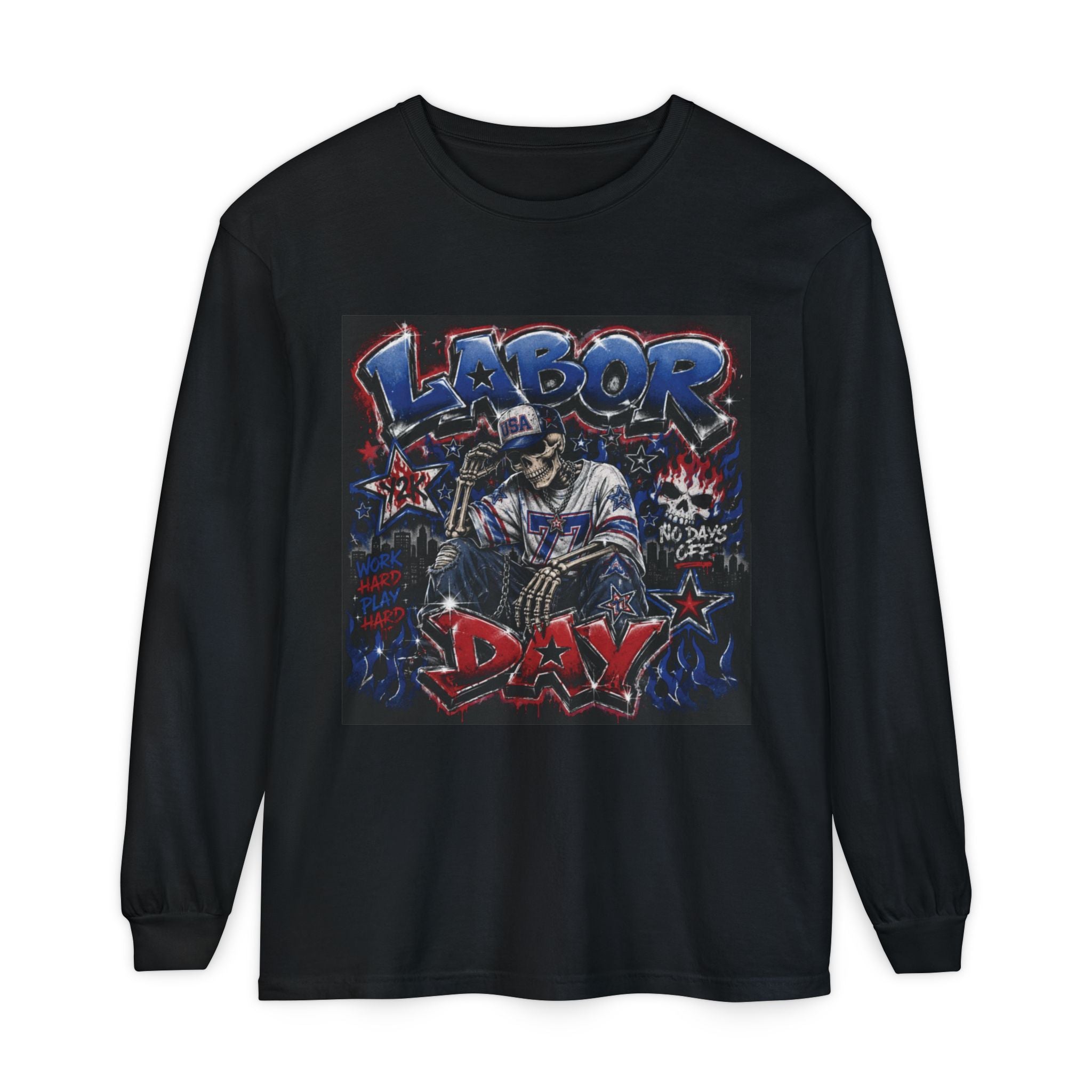 Unisex Garment-dyed Long Sleeve T-Shirt