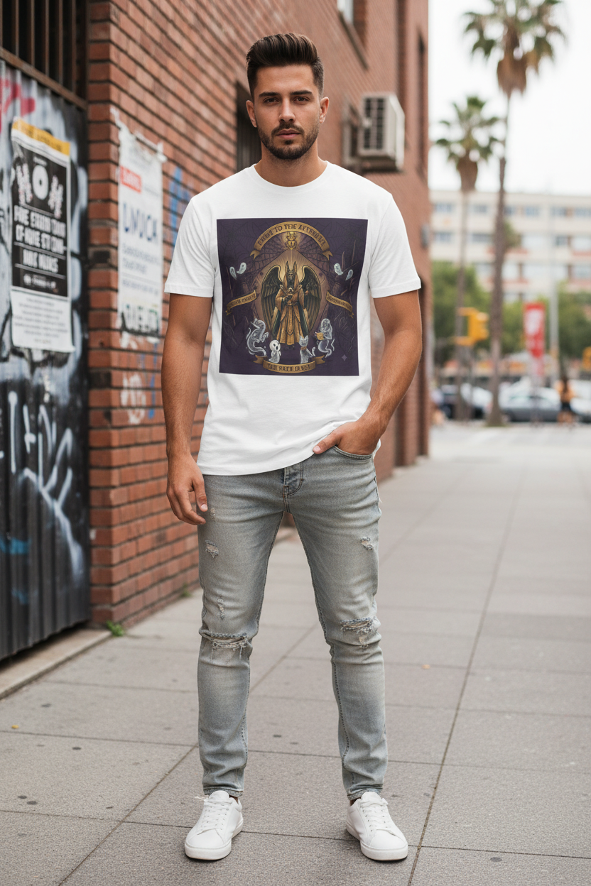 Halloween Graphic Tee – Garment-Dyed Unisex Cotton T-Shirt | Vivid Vibes