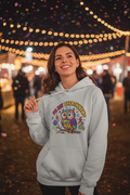 Owl Graphic Hoodie - "I'm Not Overthinking" Front & Colorful Back "I Can Actually See the Present and Future" Pullover