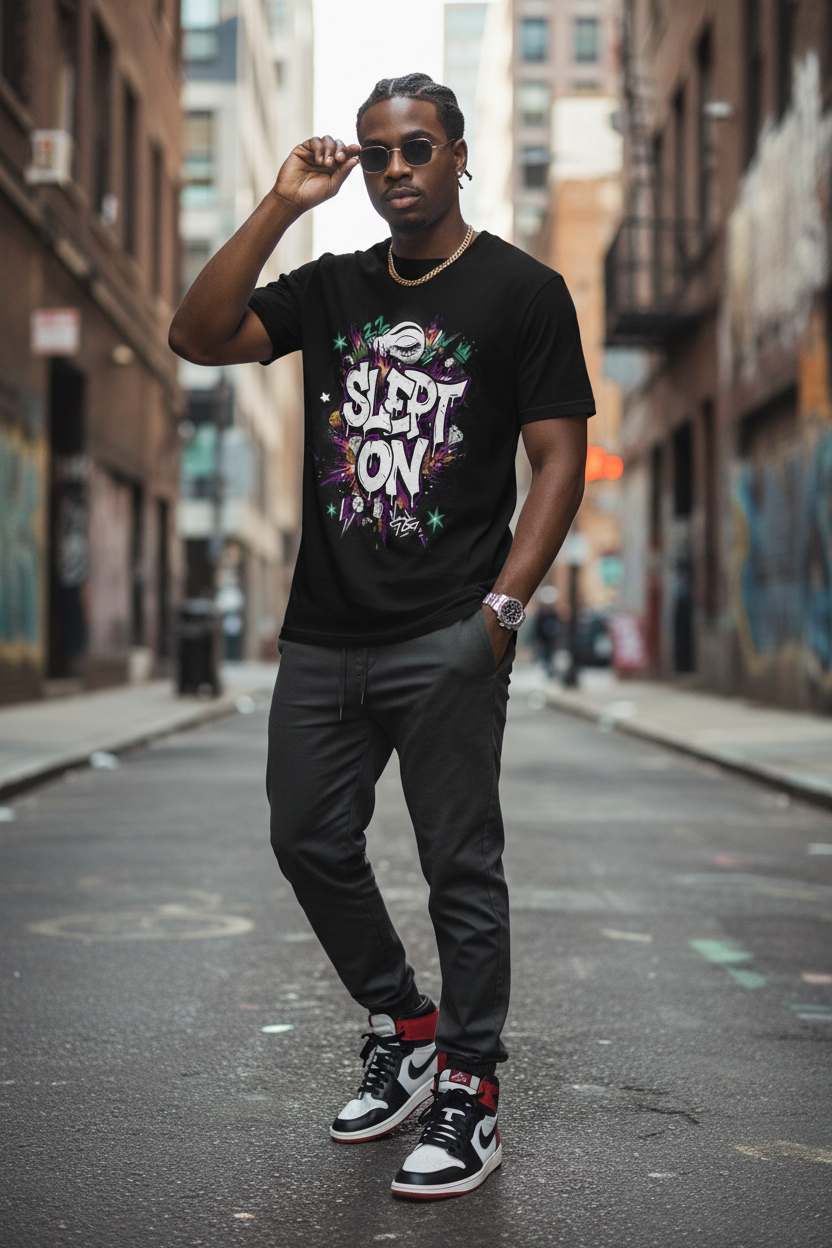 Slept On Unisex Garment-Dyed T-shirt