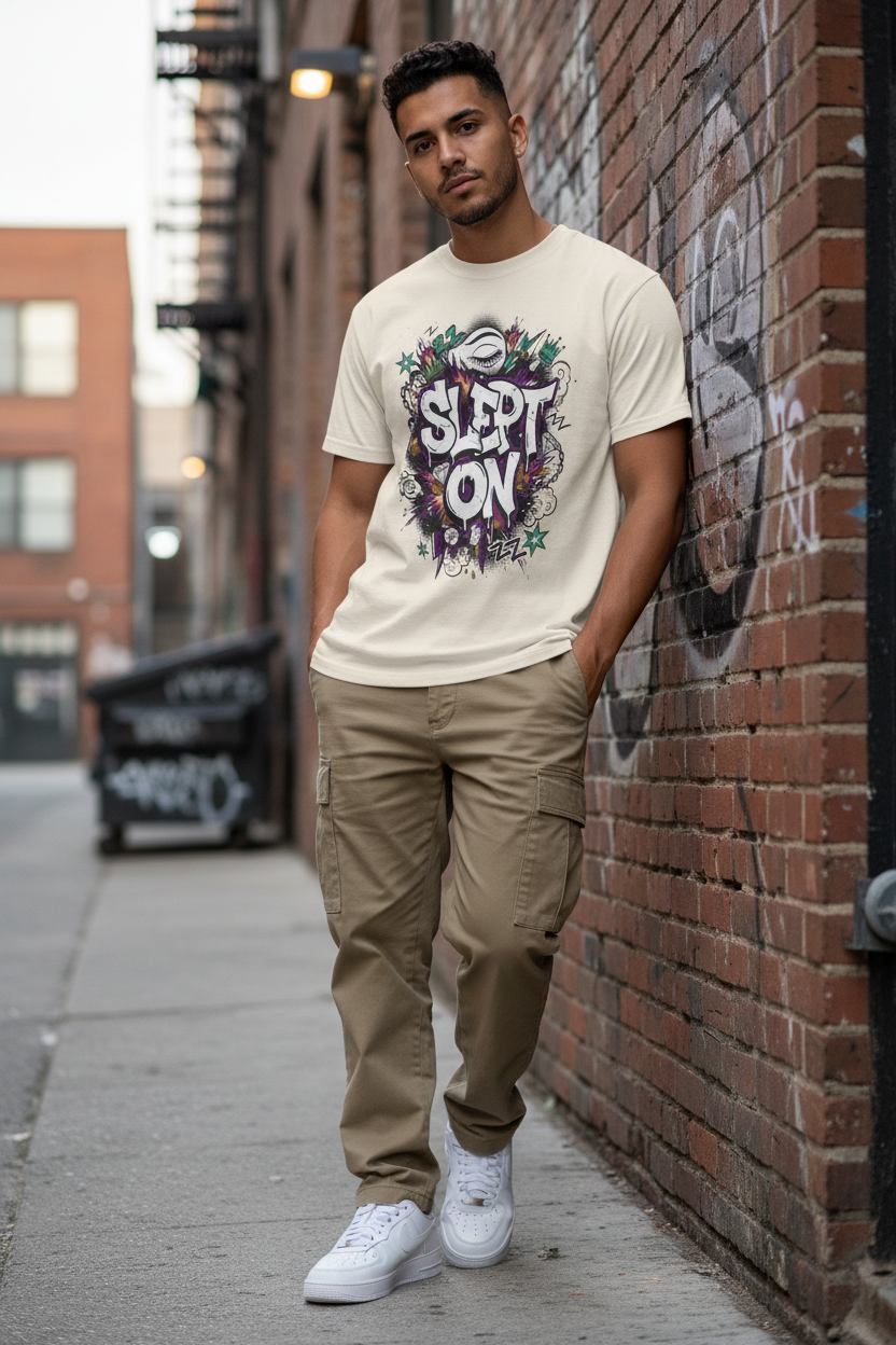 Slept On Unisex Garment-Dyed T-shirt