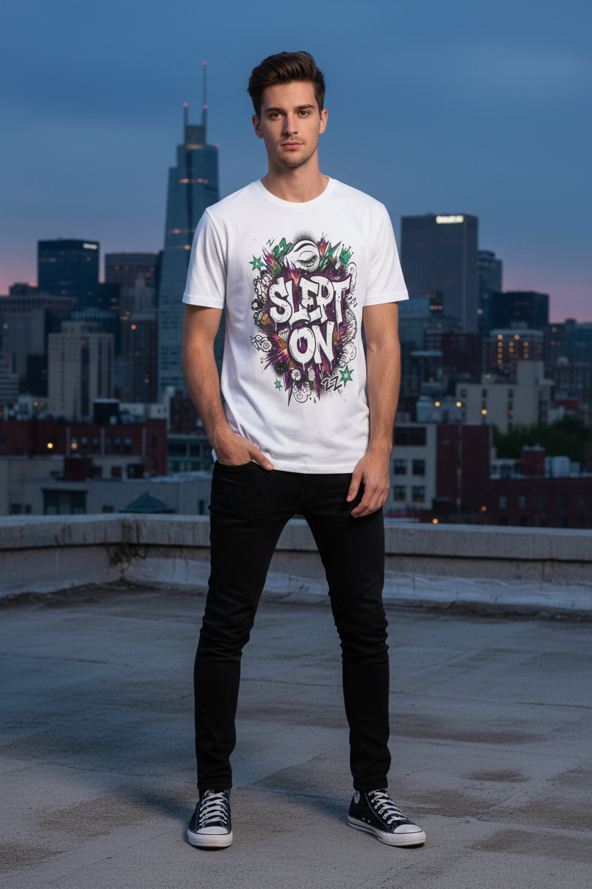 Slept On Unisex Garment-Dyed T-shirt