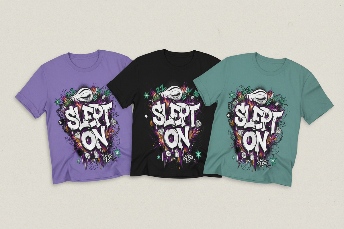 Slept On Unisex Garment-Dyed T-shirt