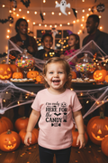 Here for the candy Toddler Short Sleeve Tee